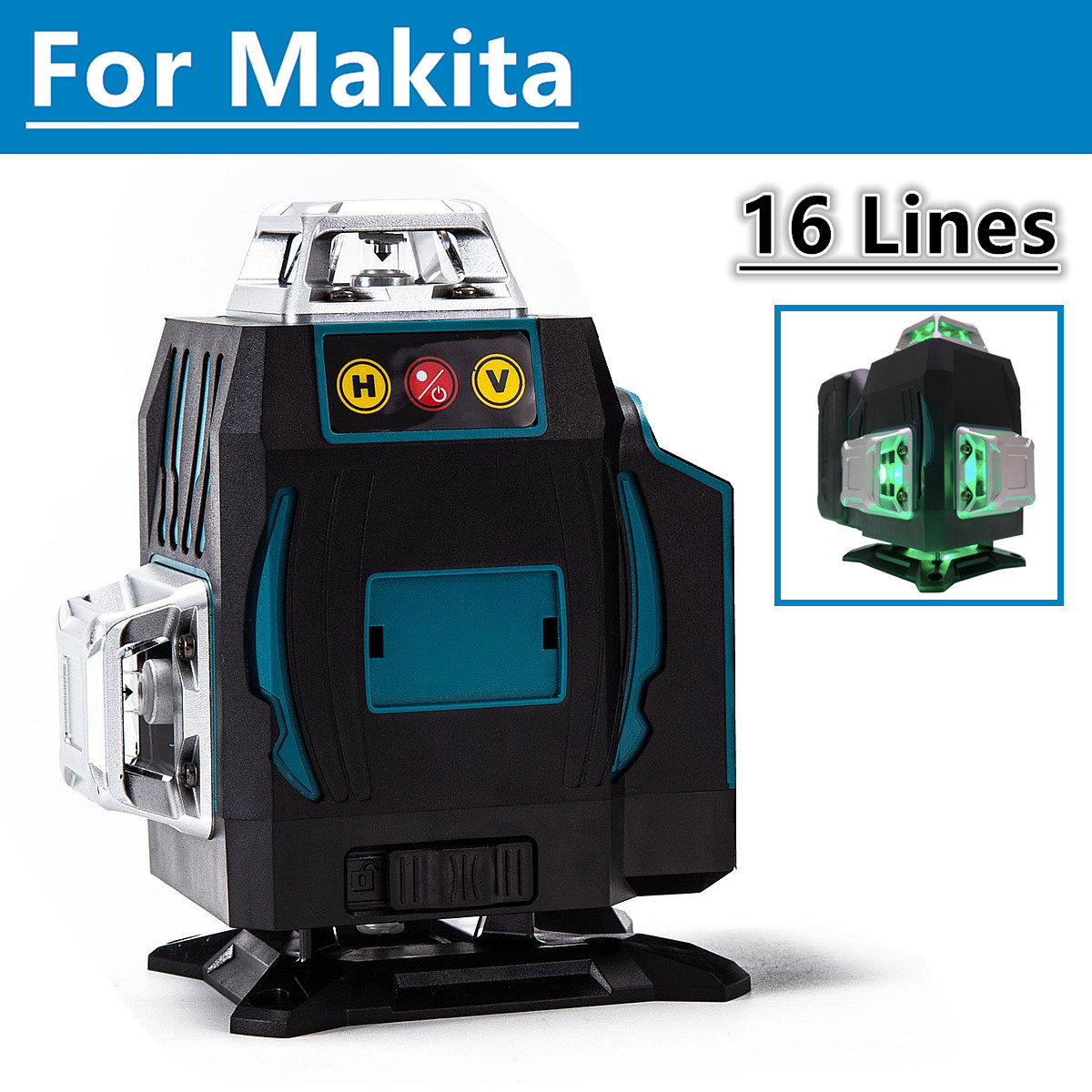 Power Tools Green Color - For Makita 18V Battery 16 Lines