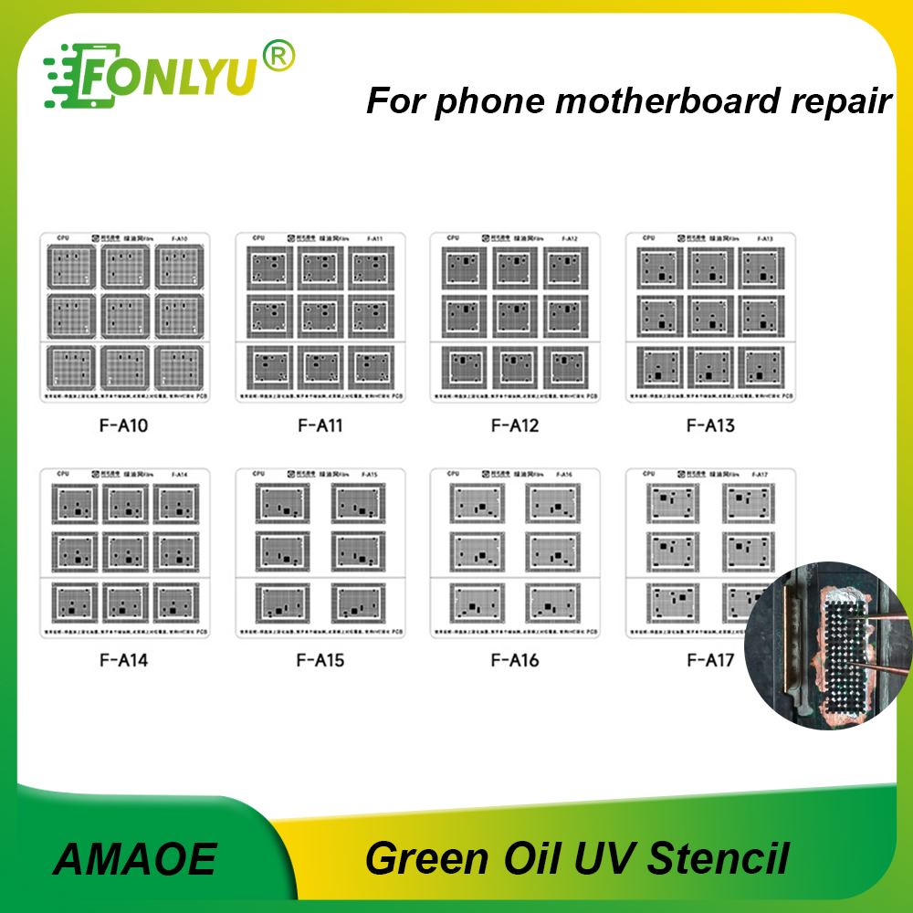 Power Tools Green Color - AMAOE Green Oil Net UV Solder