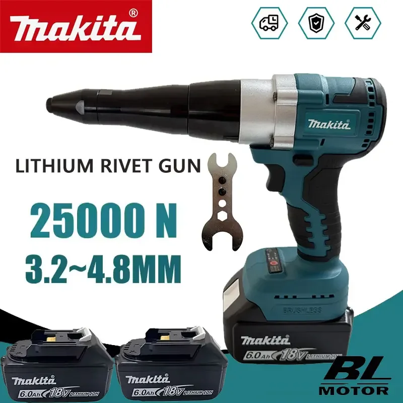 Power Tools Online - Makita 25000N Brushless Electric Rivet Gun