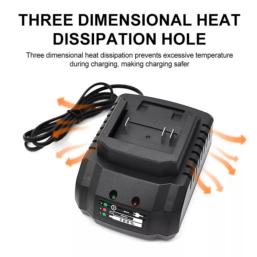 Li-ion Battery Charger 18V 21V - Power Tools Impact Wrench ulasan dan harga