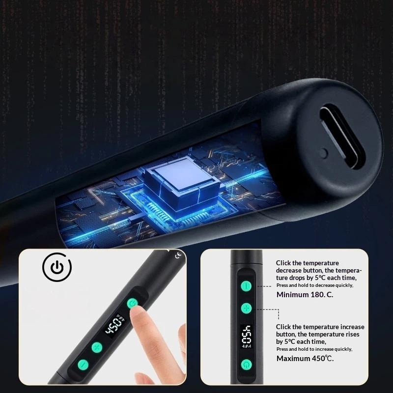 Digital Electric Soldering Iro - Power Tools Technician ulasan dan harga