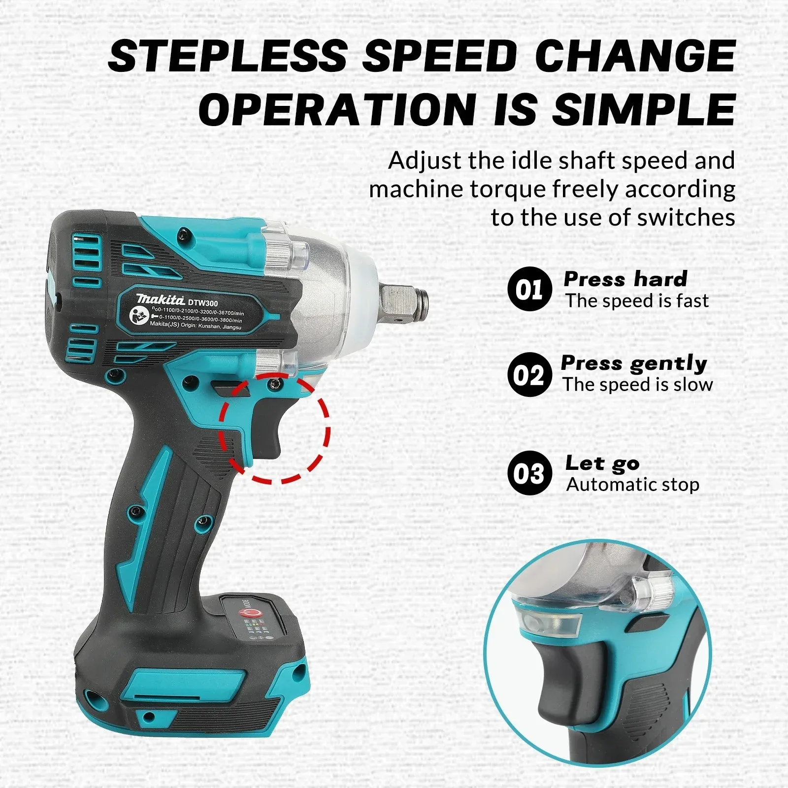 Brushless Makita DTW300 Batter - Power Tools Impact Wrench ulasan dan harga
