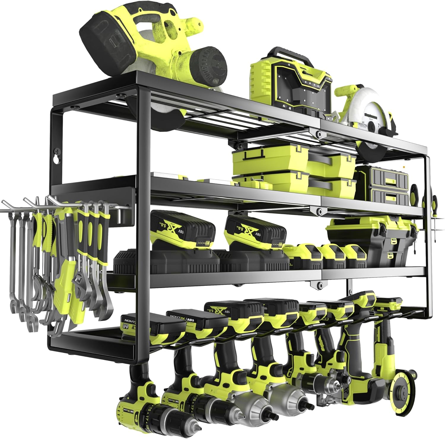 4 Layer Wall Mount Power Tool  - Power Tools Organizer ulasan dan harga
