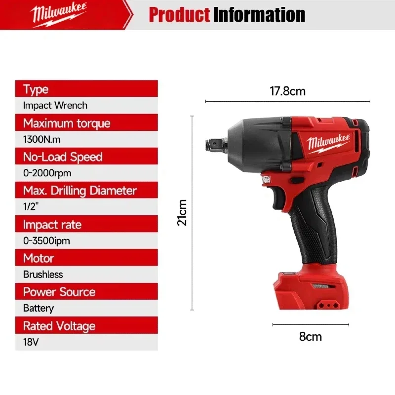Milwaukee Brushless Cordless P - Power Tools Impact Wrench ulasan dan harga