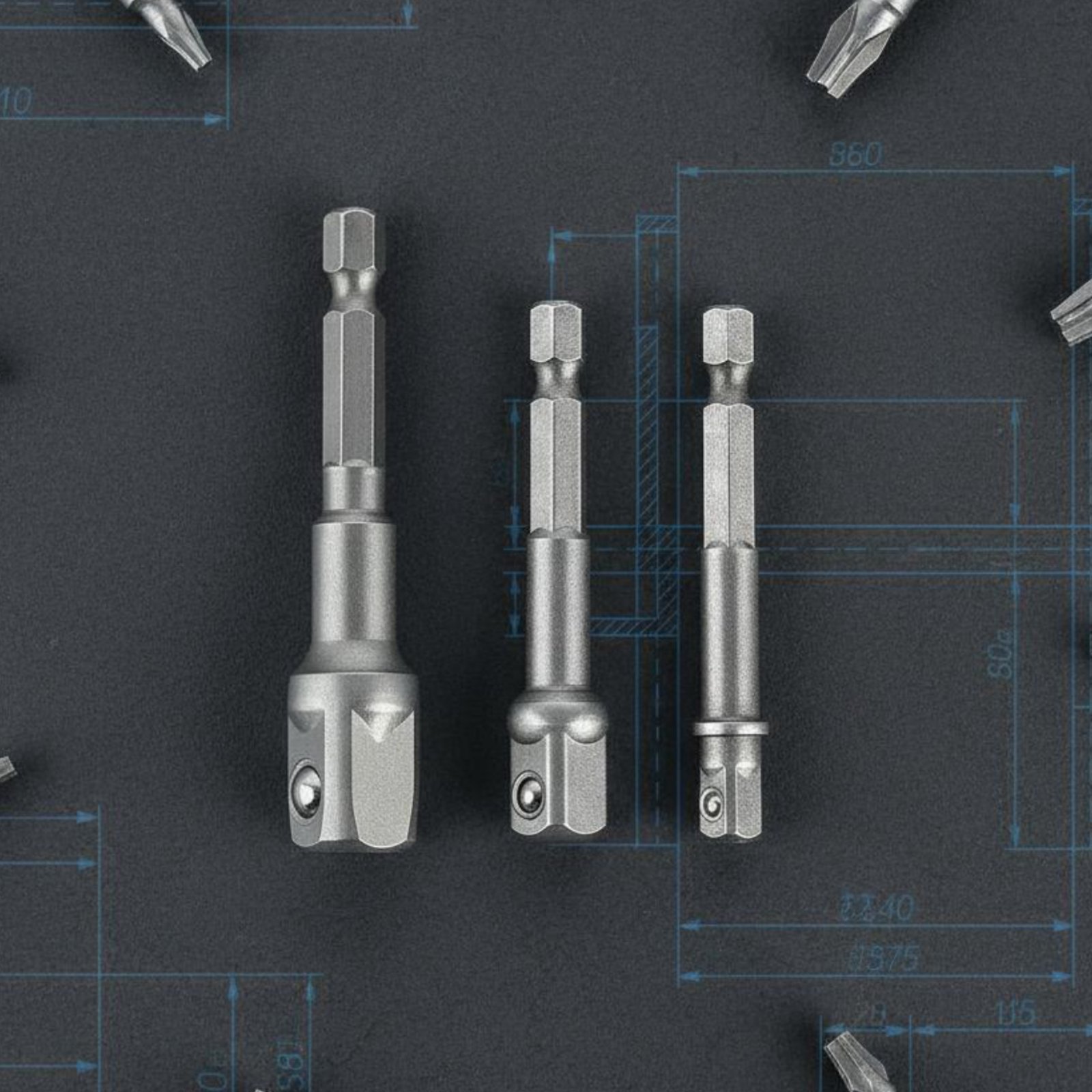 4 Pieces Attractive Power Adap - Power Tools Technician ulasan dan harga