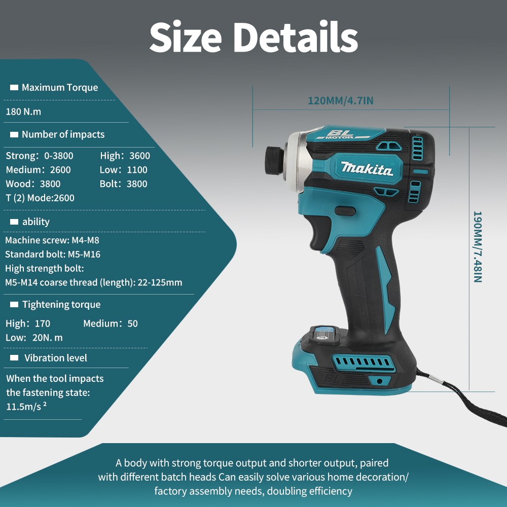 Makita DTW285+DTD171 Brushless - Power Tools Impact Wrench ulasan dan harga