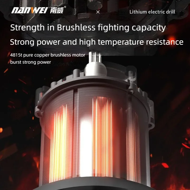 NANWEI Brushless Electric Dril - Power Tools Ingco ulasan dan harga