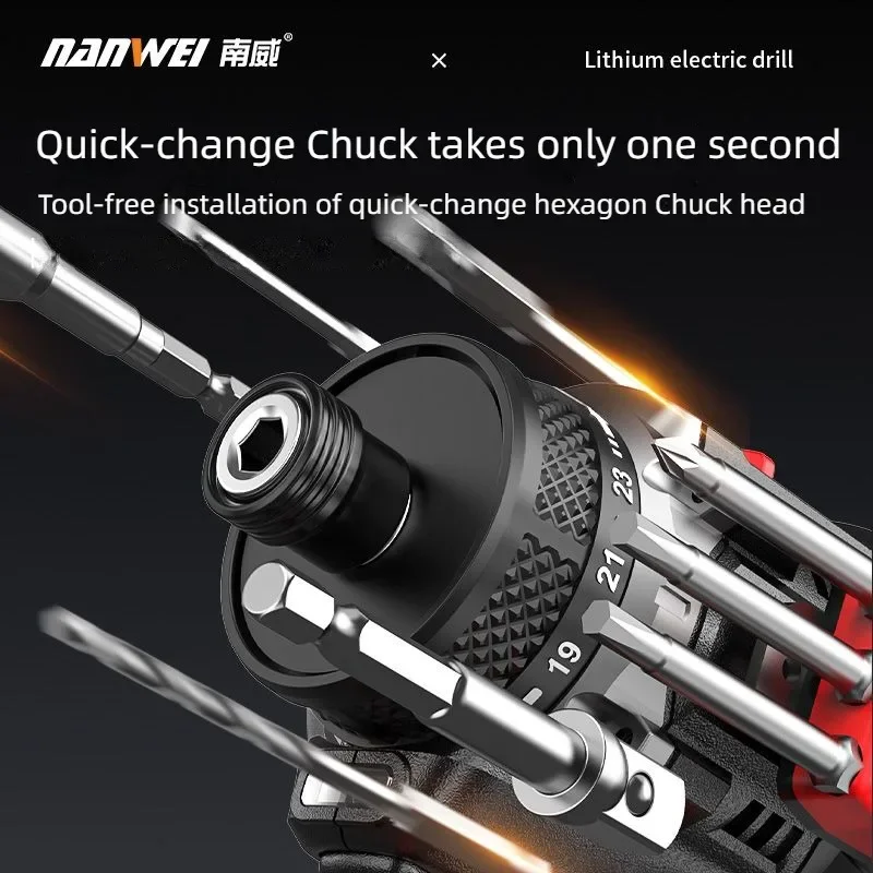NANWEI Brushless Electric Dril - Power Tools Ingco ulasan dan harga