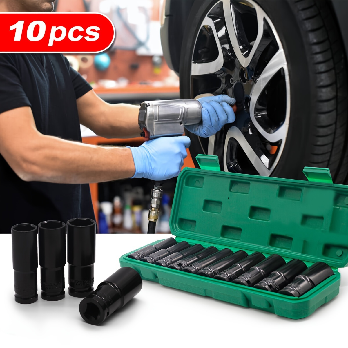 10pcs 1/2 Inch 8-24mm Power So - Power Tools Impact Wrench ulasan dan harga