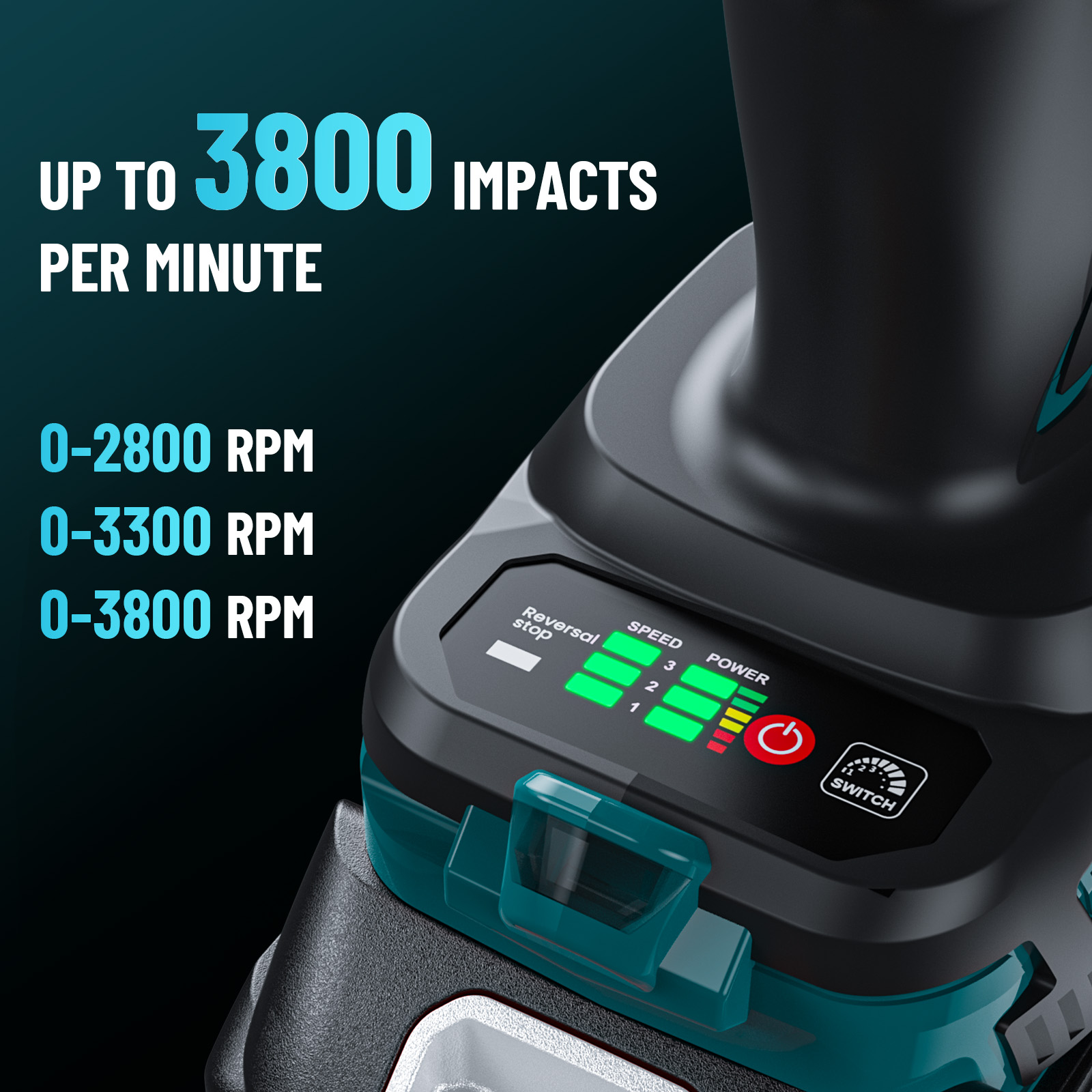 Seesii 1600Nm Cordless impact  - Power Tools Impact Wrench ulasan dan harga