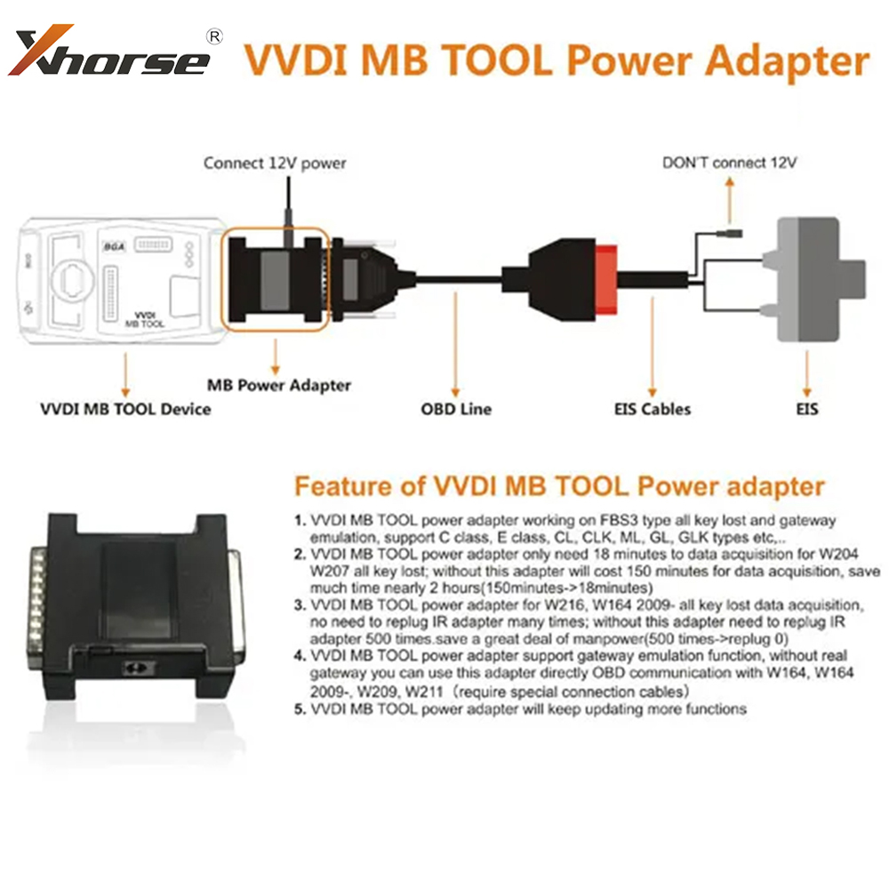 Xhorse VVDI MB BGA Tool Power  - Power Tools Automotive ulasan dan harga
